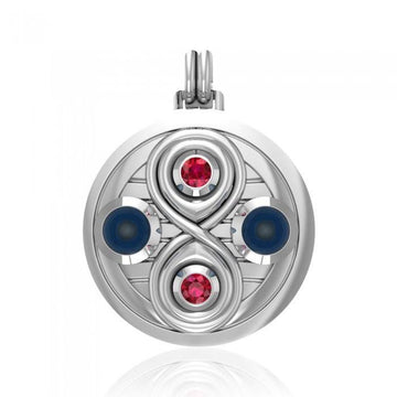 Relationship Sterling Silver Pendant with Gemstone TPD4807 - Jewelry